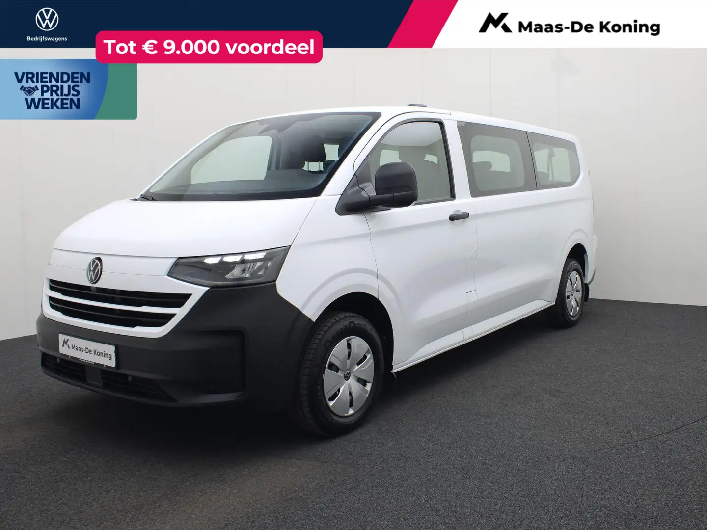 Volkswagen Bedrijfswagens e-Transporter Life 64kWh 218pk L2 7 Wit - 1