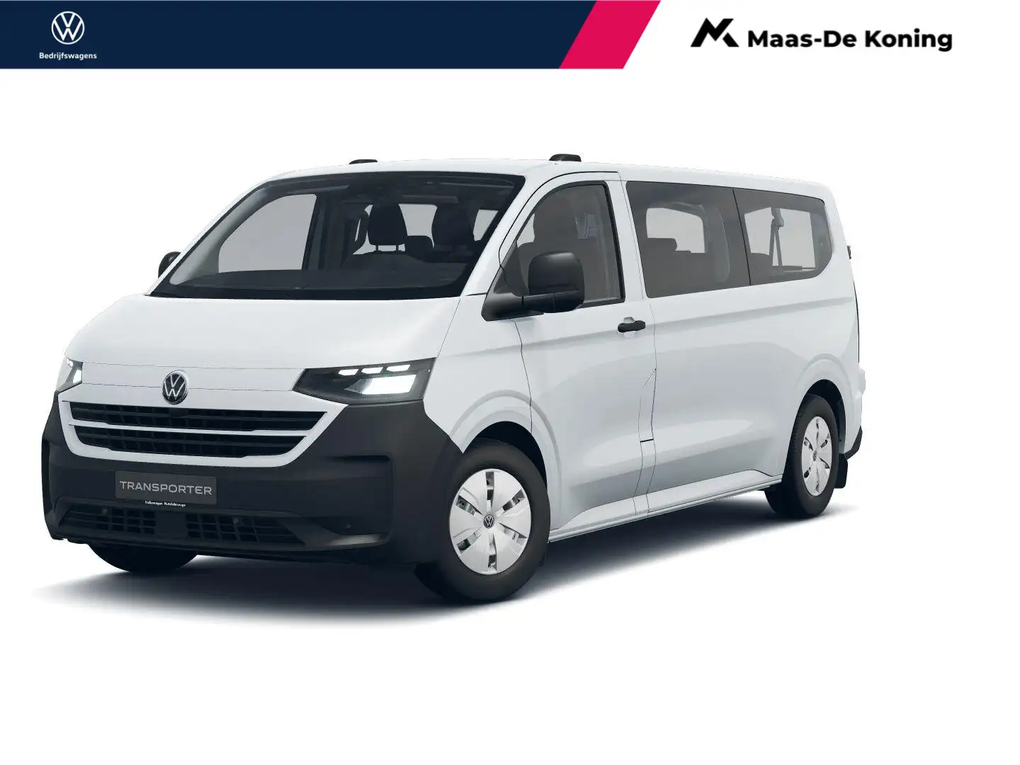 Volkswagen Bedrijfswagens e-Transporter Life 64kWh 218pk L2 7 Weiß - 1