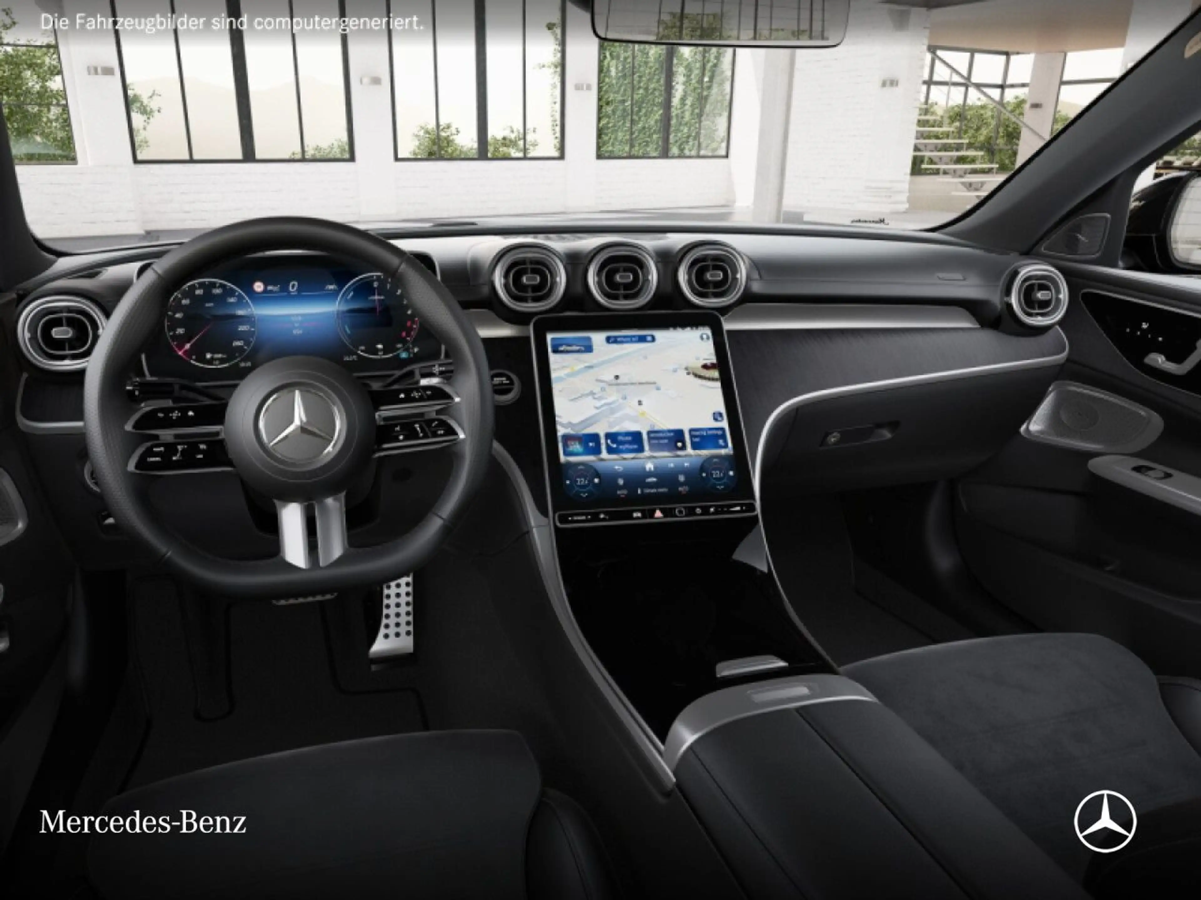 Mercedes-Benz C 300 de AMG+NIGHT+PANO+360+BURMESTER+19"+TOTW+9G — photo 9
