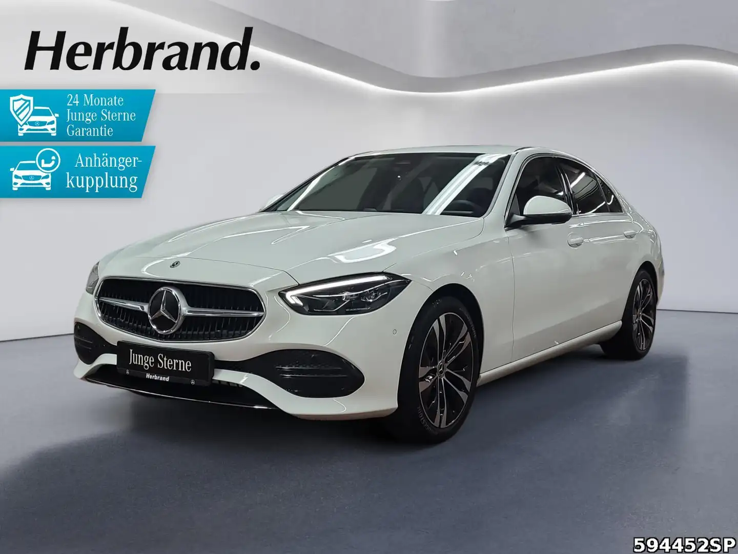 Mercedes-Benz C 180 Avantgarde AHK LED Ambiente Kamera Carplay Weiß - 1