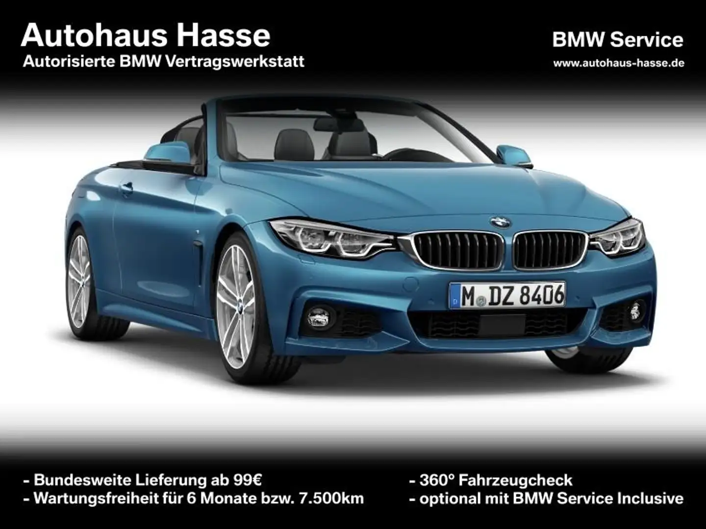 BMW 440 i Cabrio M-Sport DrAs NACKENW H/K ACC KAMERA Albastru - 1