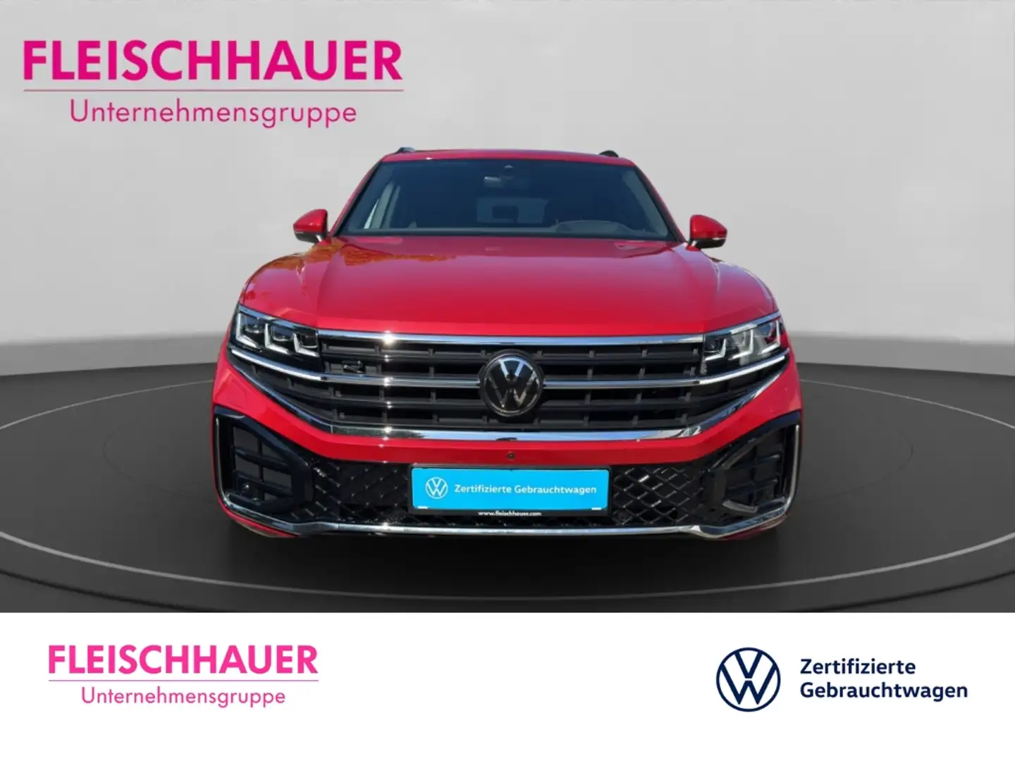 Volkswagen Touareg 4Motion R-Line 3.0 MATRIX+AHK+ACC+NAVI+RFK+CARPLAY Czerwony - 2