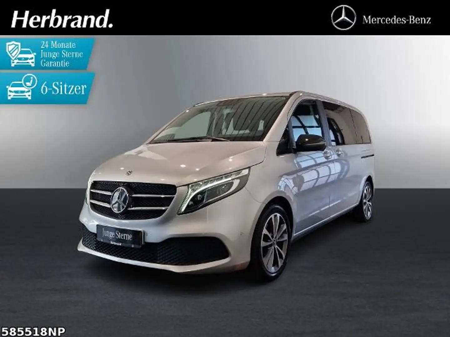 Mercedes-Benz V 300 d EDITION Kompakt Night Burmester MBUX LED Silber - 1
