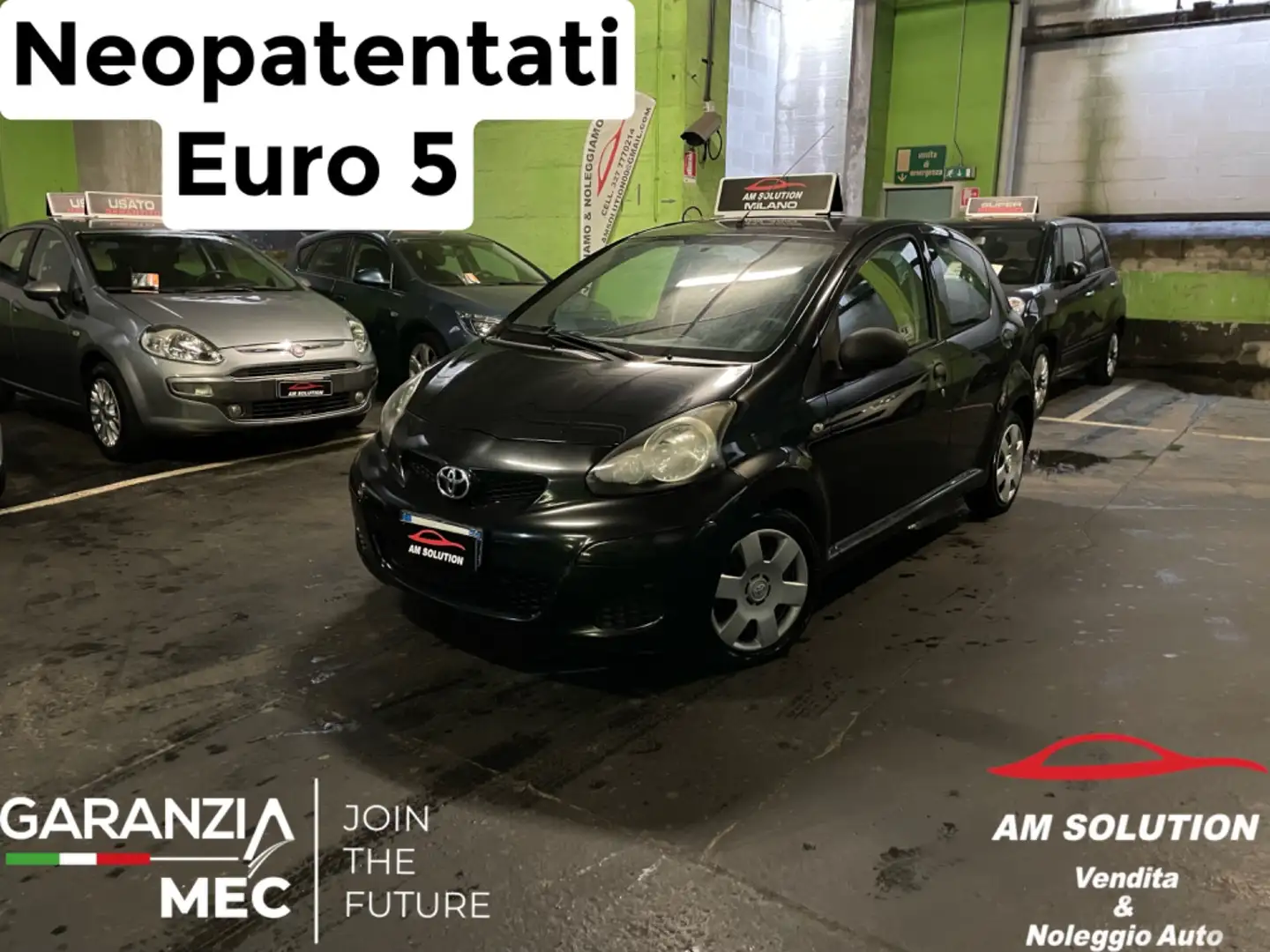 Toyota Aygo 1.0 Neopatentati Euro 5 Nero - 1