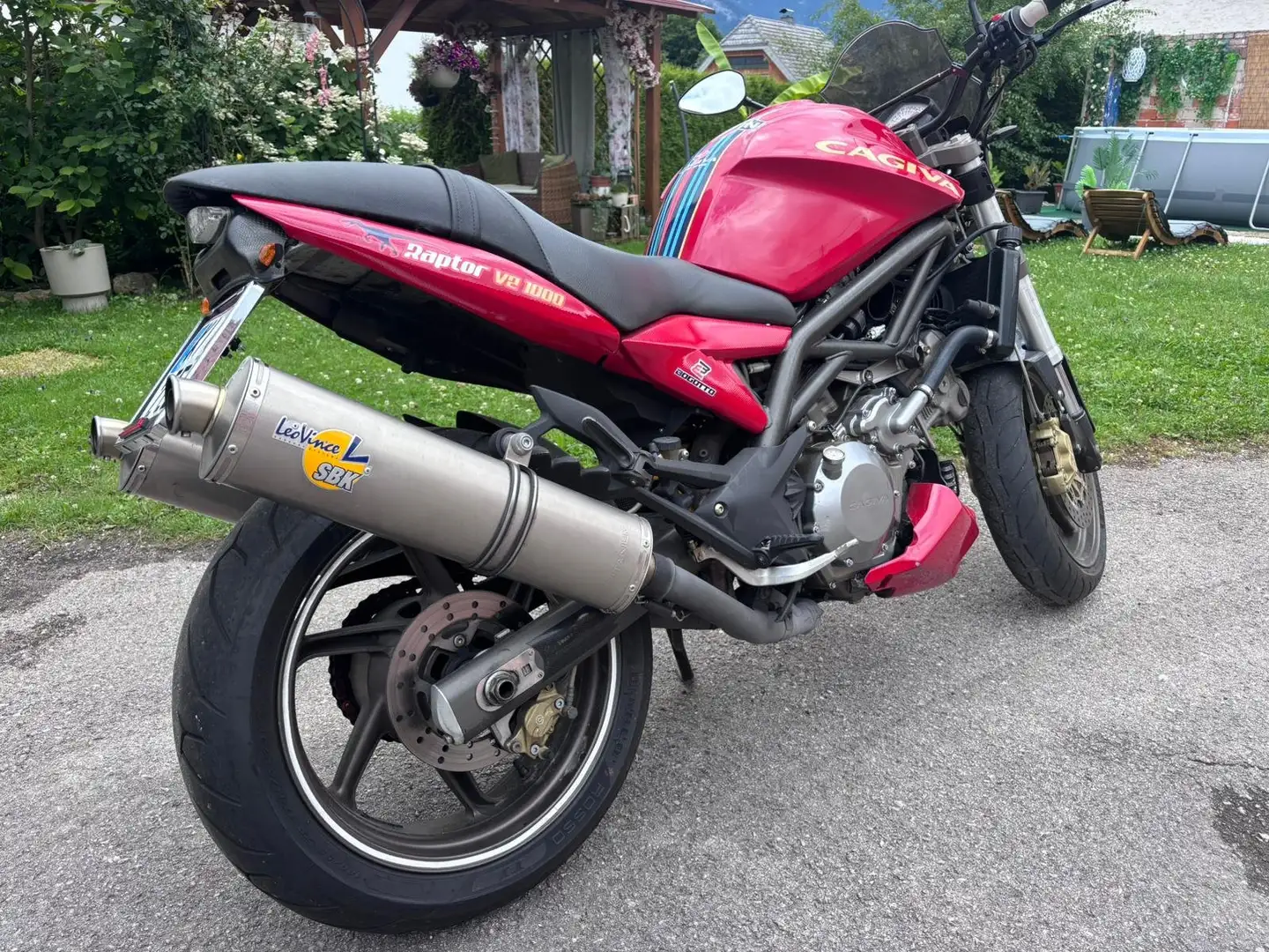 Cagiva Raptor 1000 V2 Martini Design Leo Vince 32tkm(!) Червоний - 2