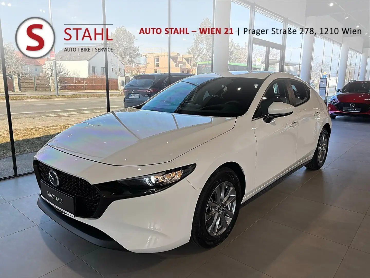 Mazda 3 Mazda3 e-Skyactiv-G140 Prime-Line | MT6 | AUTO ... Weiß - 1