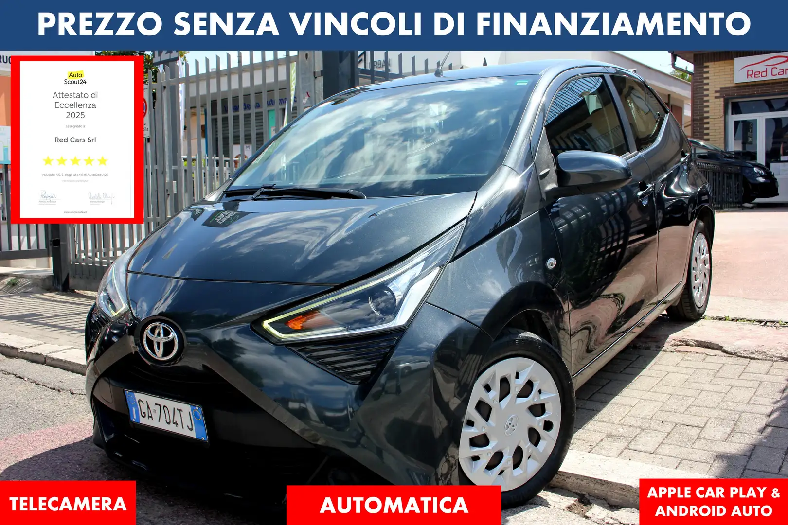 Toyota Aygo 1.0 72CV *PREZZO VERO*AUTOMATICA UNIPRO TELECAMERA - 1