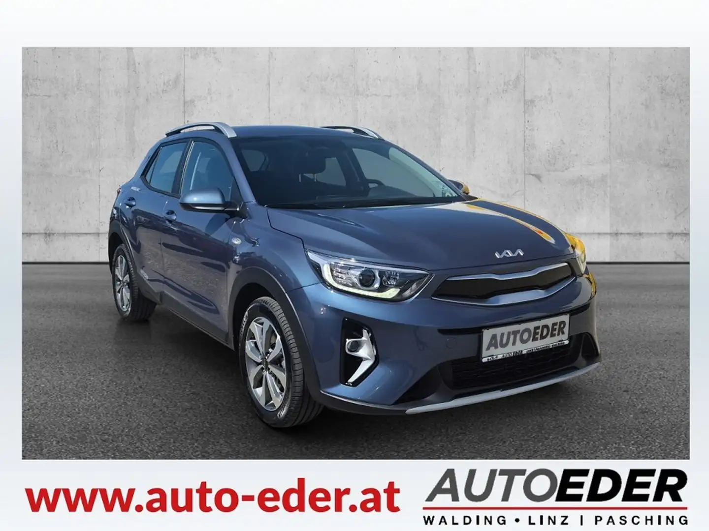 Kia Stonic 1,0 TGDI GPF ISG Silber Blau - 1