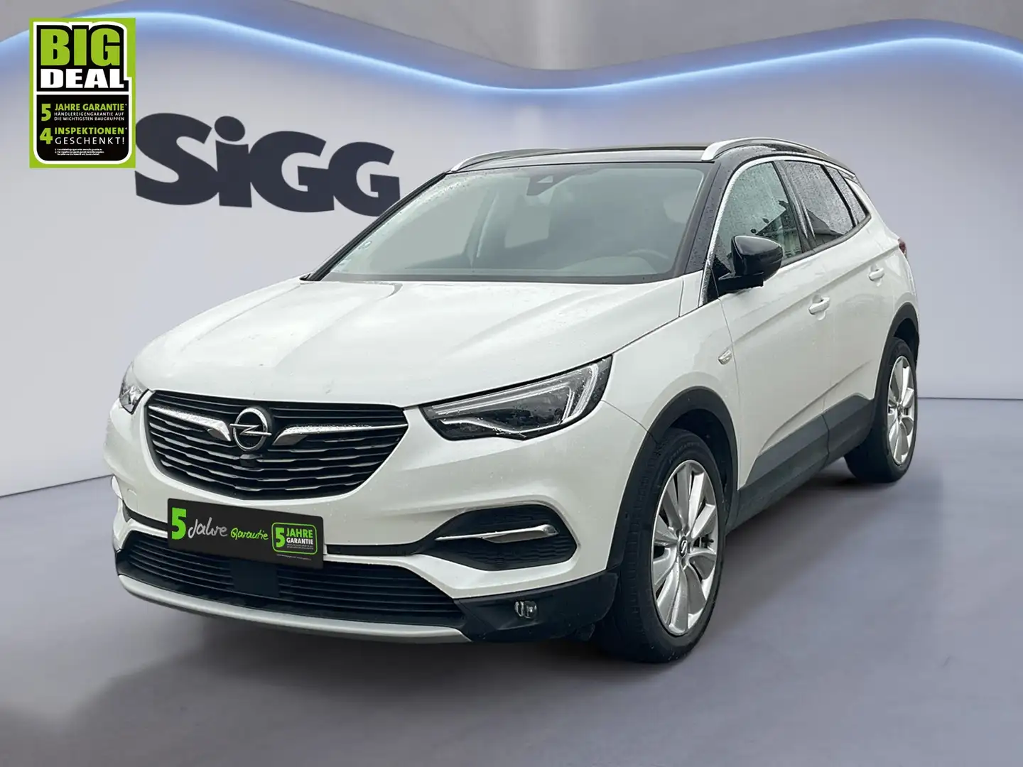Opel Grandland 1.6 Turbo Ultimate ACC ParkAss. Leder Weiß - 2