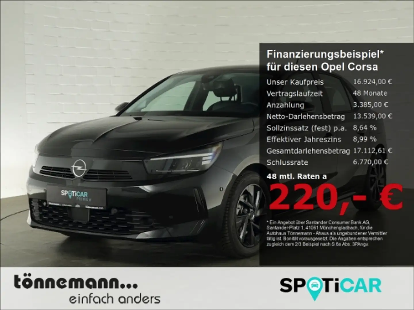 Opel Corsa F FACELIFT+RÜCKFAHRKAMERA+SITZHEIZUNG+LENKRADHEIZU Noir - 1