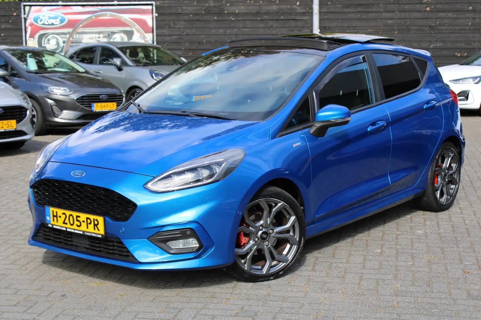 Ford Fiesta 1.0 EcoBoost 95pk 5dr ST-Line X, Panoramadak, Driv Blauw - 2