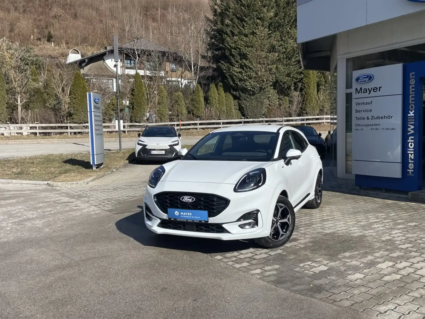 Ford Puma 1,0 EcoBoost Hybrid ST-Line Weiß - 2