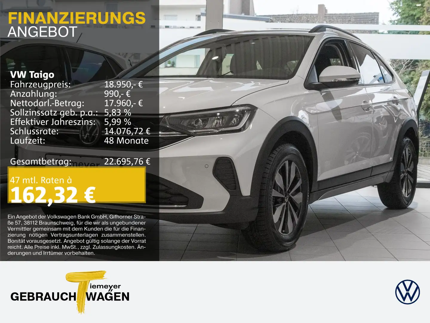 Volkswagen Taigo 1.0 TSI MOVE GJR IQ.DRIVE LED KAMERA Bianco - 1