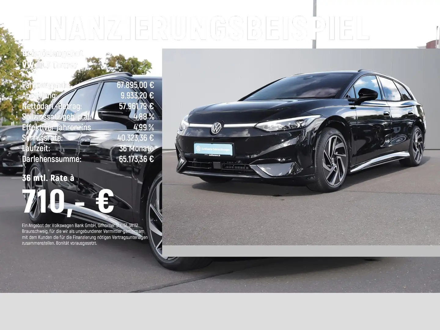 Volkswagen ID.7 Tourer Pro S 210 kW Schwarz - 2