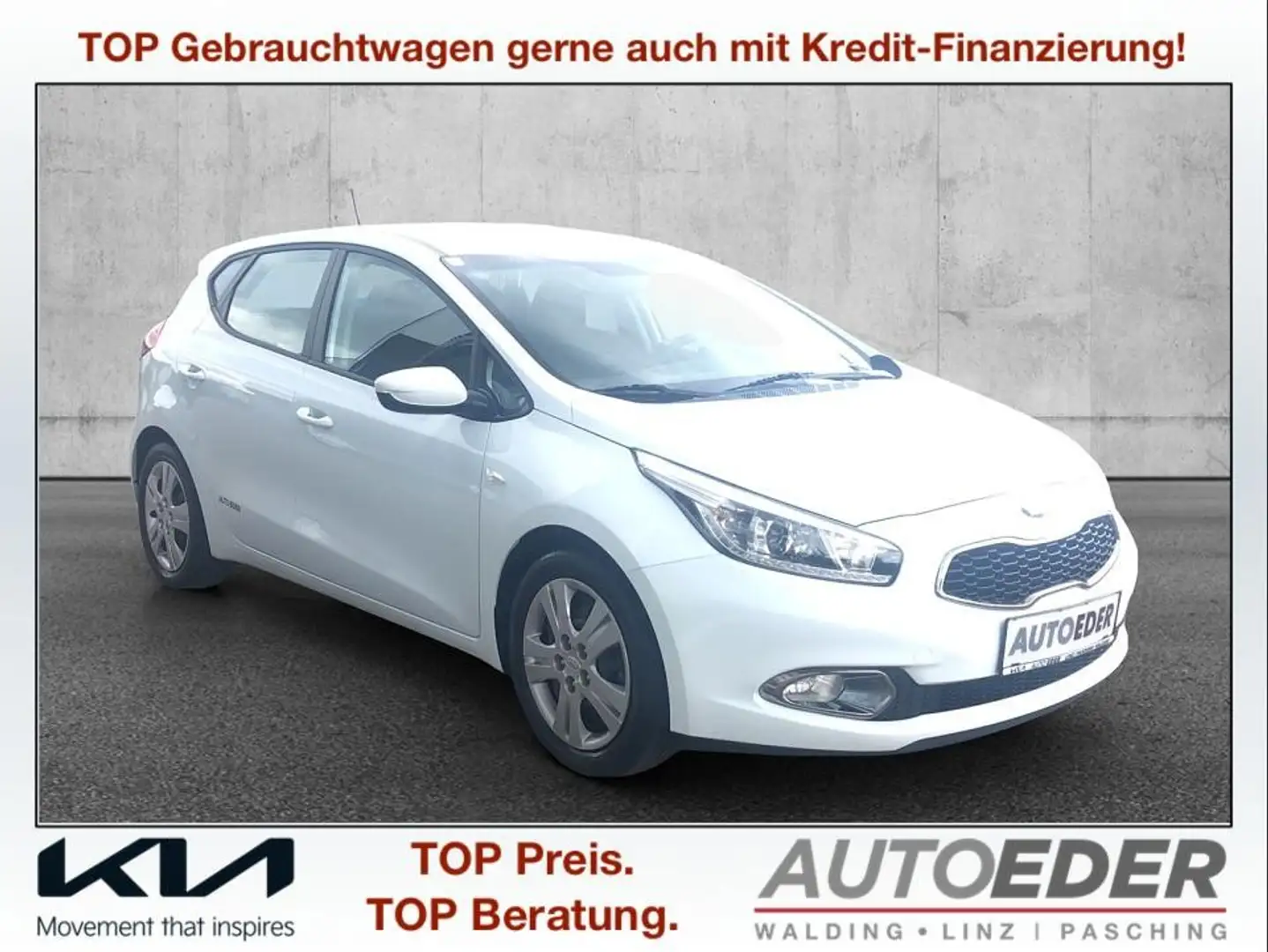 Kia Ceed / cee'd cee'd 1,4 MPI CVVT Österreich Edition Blanco - 1