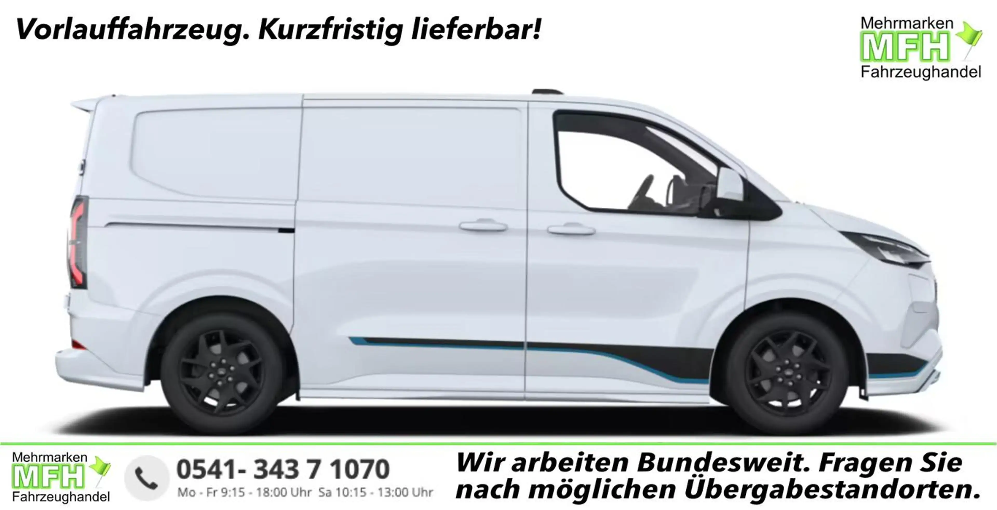 Ford E-Transit Custom Sport 71kWh L1 LED SHZ 2S 17Z 160 kW (21...