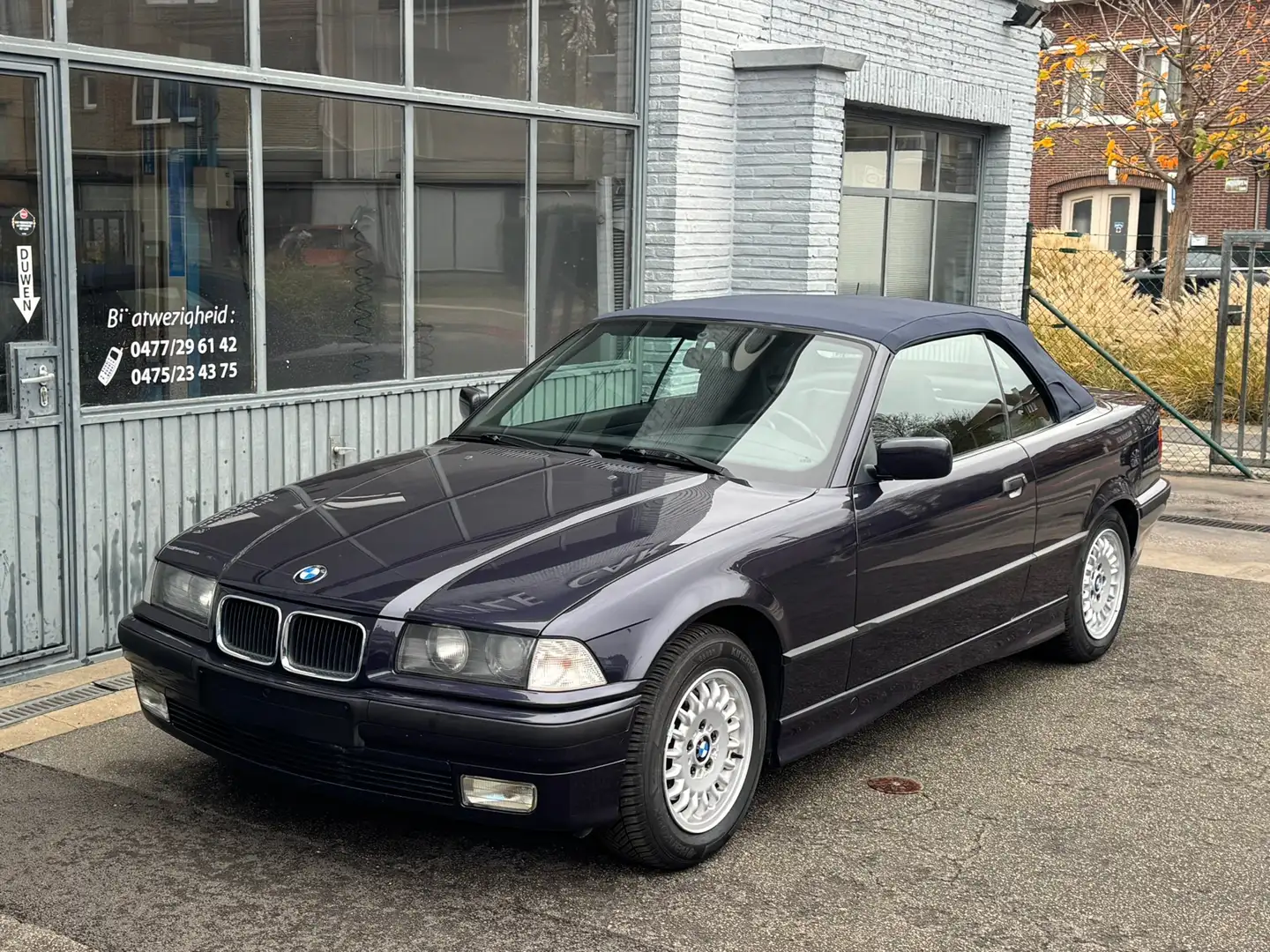 BMW 320 320i Cabriolet E36✅ Oldtimer✅Cuir Blauw - 2