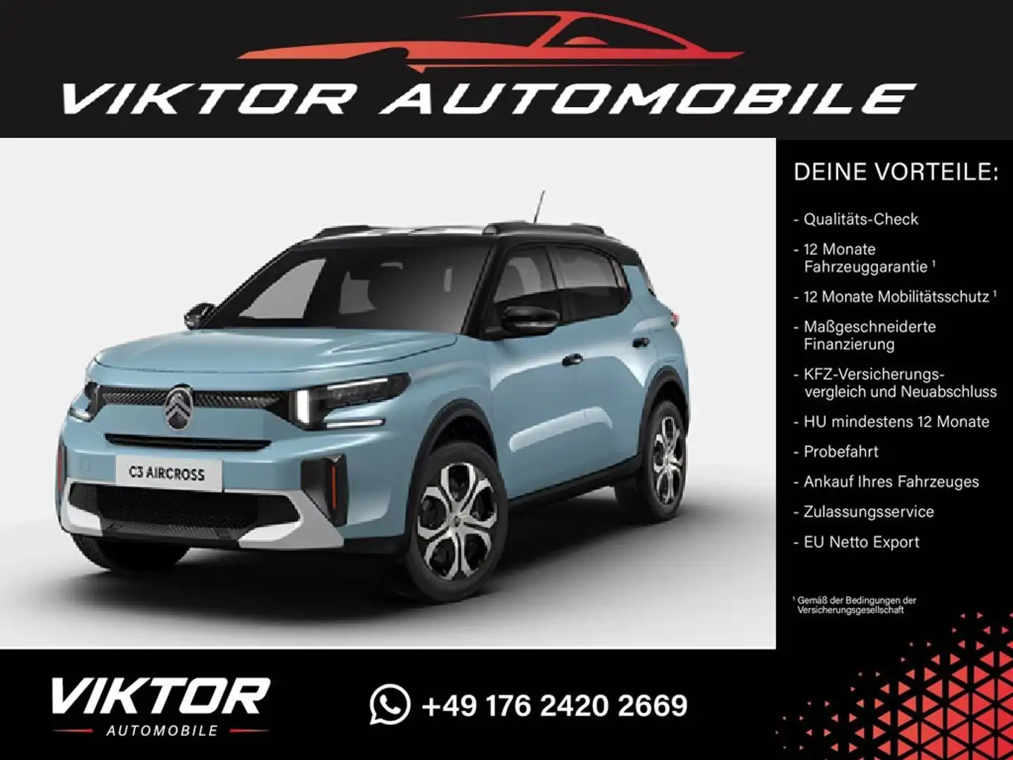 Citroen C3 Aircross 1.2 MHEV 145 ë-DSC6 "PLUS" BESTELLAKTION Blau - 1
