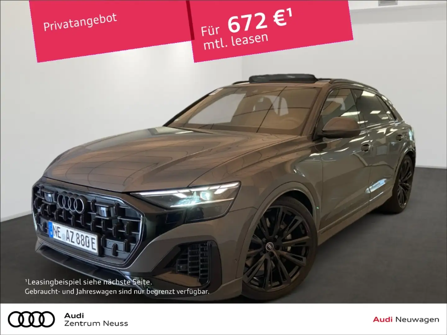 Audi Q8 TFSI E-HYBRID QUATTRO 290kW TIPTRONIC AHK/PANO/SIT Gris - 1