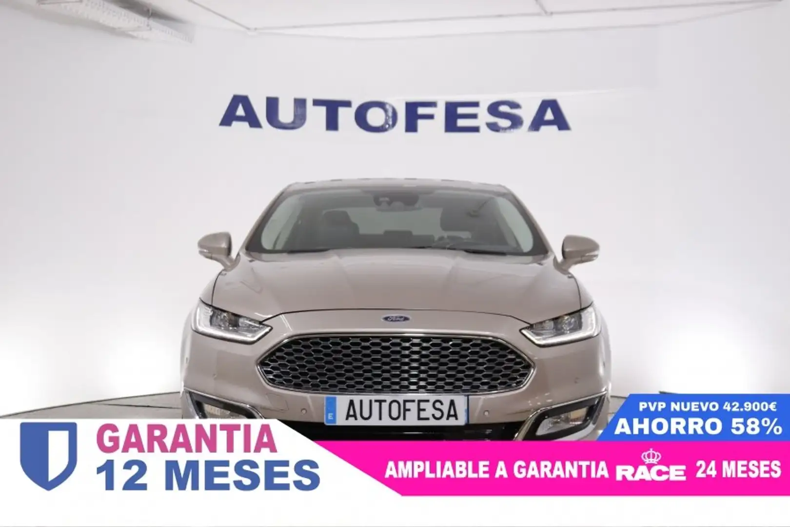Ford Mondeo 2.0 HYBRID VIGNALE 187cv AUTO 4P # NAVY, CUERO Beige - 2