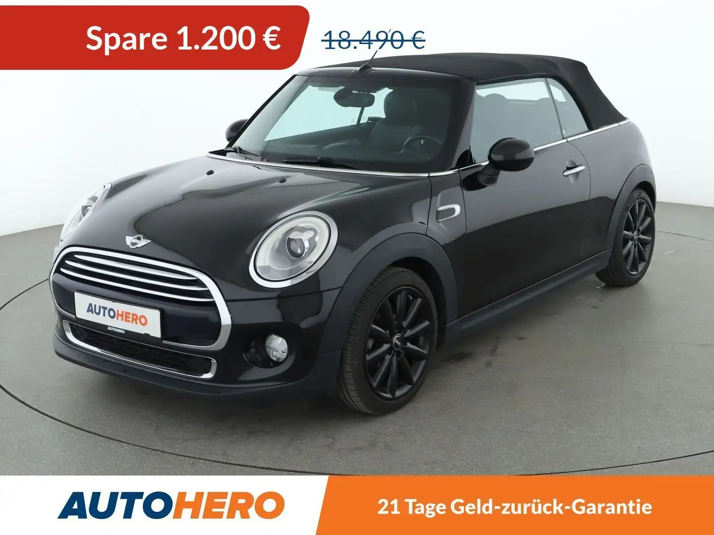 MINI Cooper Cabrio Cooper Aut.*NAVI*LED*TEMPO*PDC*SHZ* Schwarz - 1