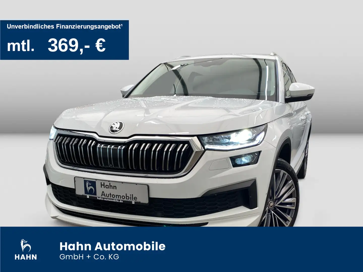 Skoda Kodiaq 2.0 TDI DSG L&K Navi LED CAM Leder Standh Weiß - 1