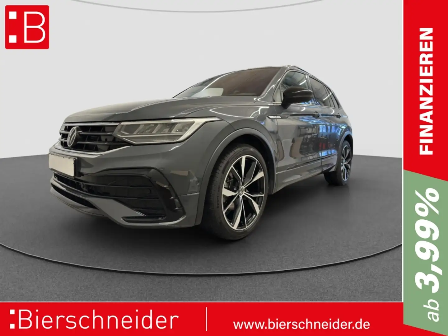 Volkswagen Tiguan 2.0 TDI DSG R-Line AHK REAR VIEW ACC LED Gris - 1