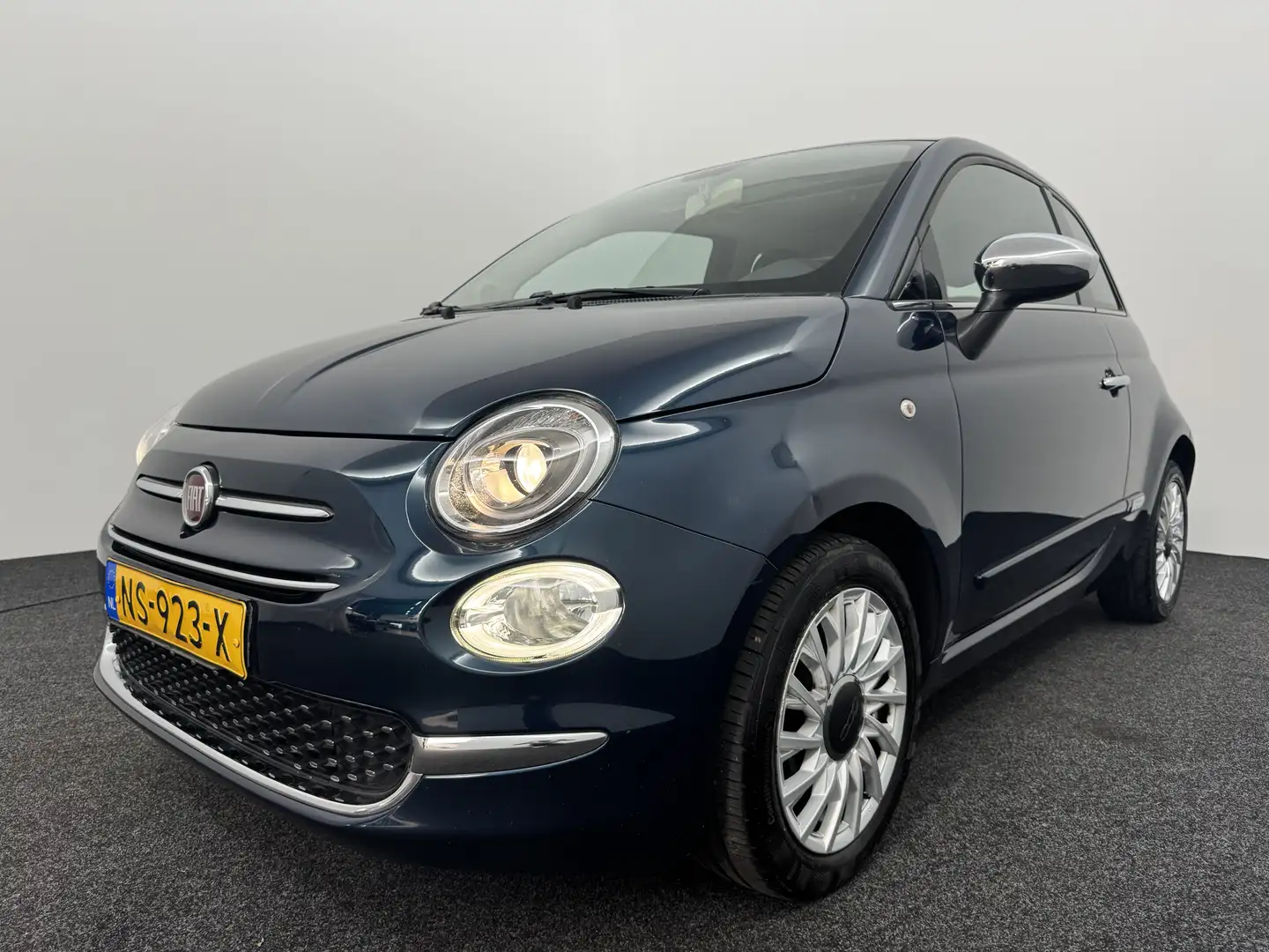 Fiat 500 0.9 TwinAir Turbo Lounge met panoramdak Blauw - 1