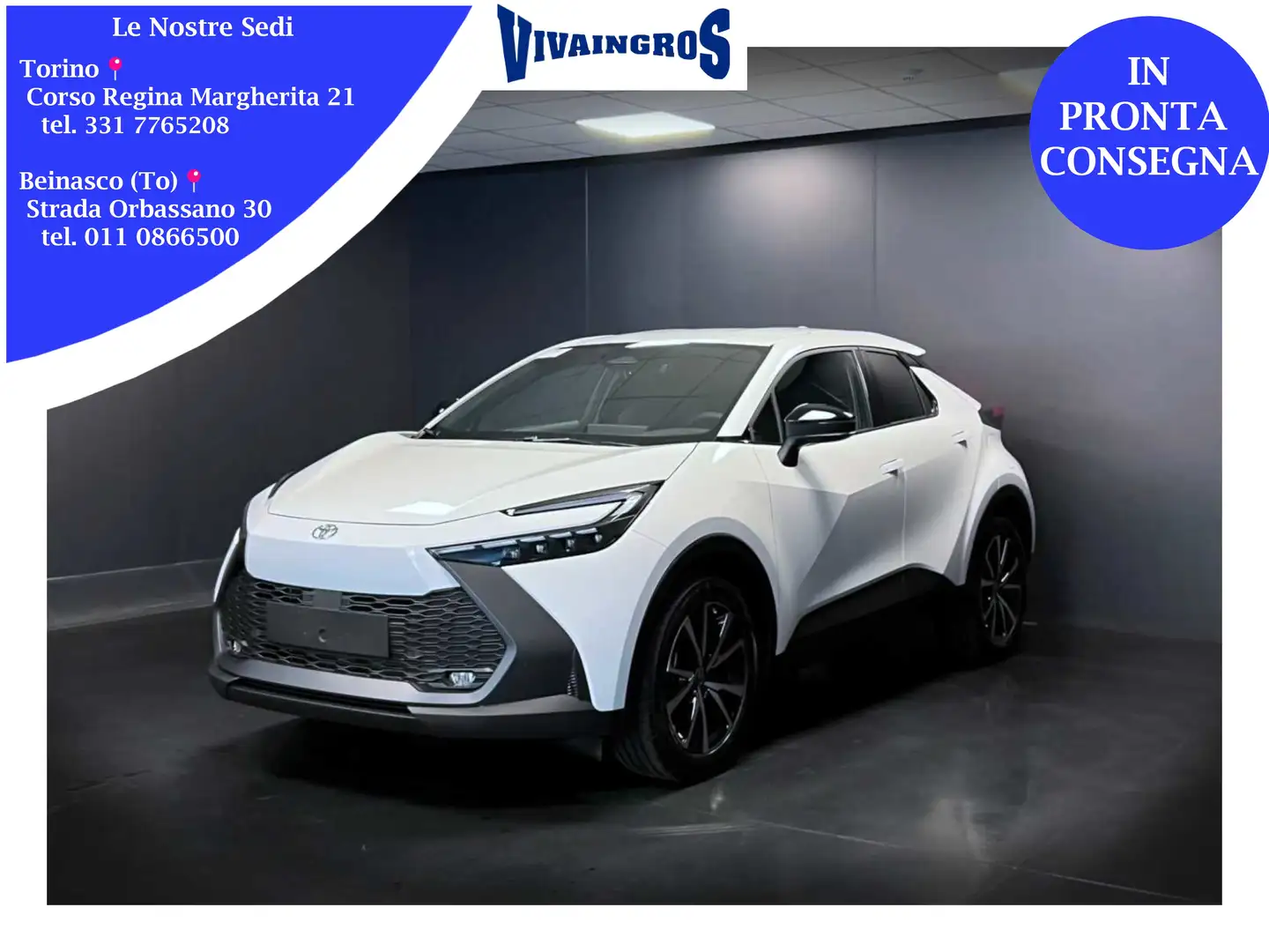 Toyota C-HR 2.0 PHEV 152CV Trend fwd e-cvt / PRONTA CONSEGNA Bianco - 1