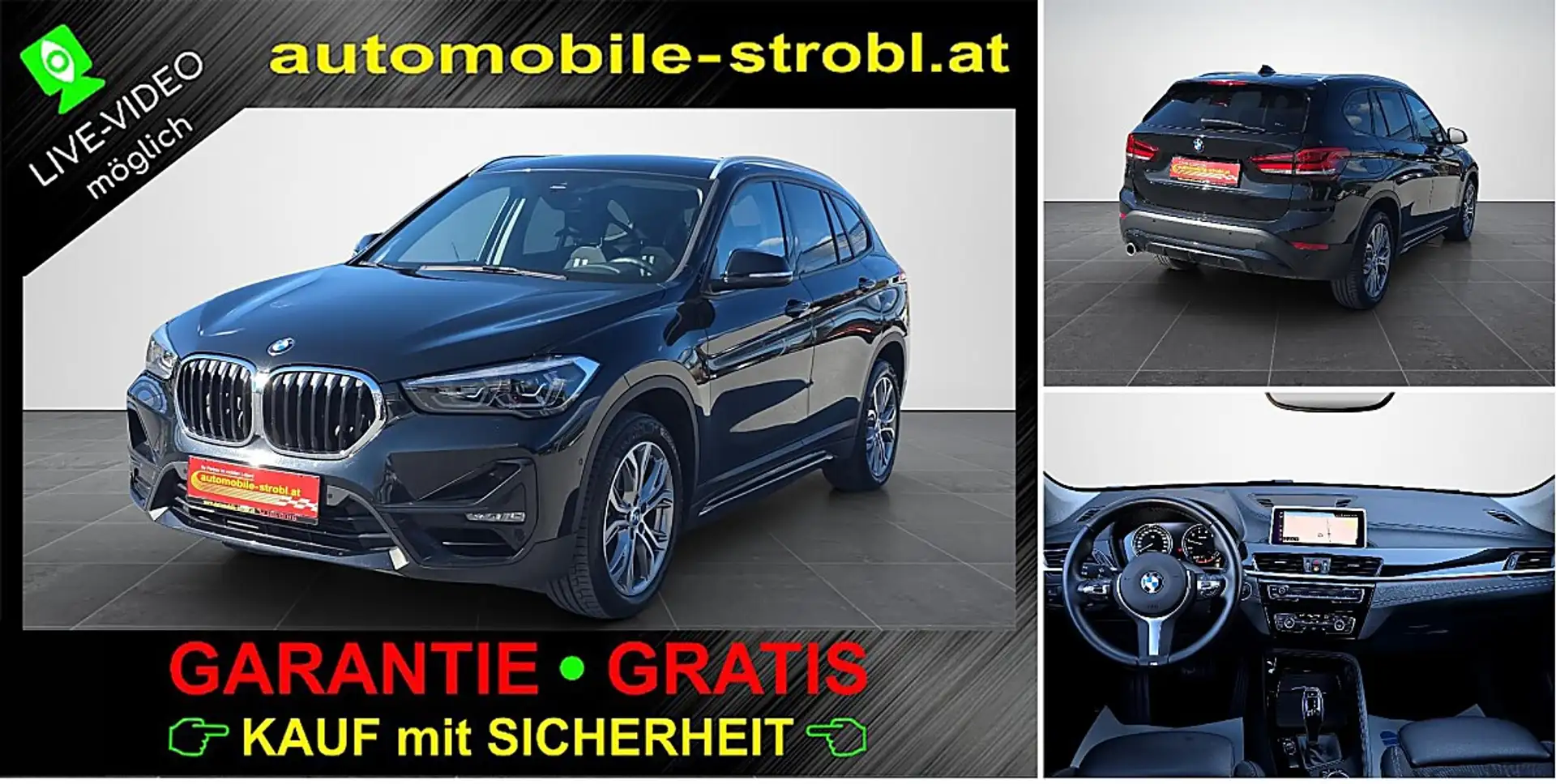 BMW X1 sDrive18i*LED*Sitzhzg*Navi*GARANTIE* Schwarz - 1