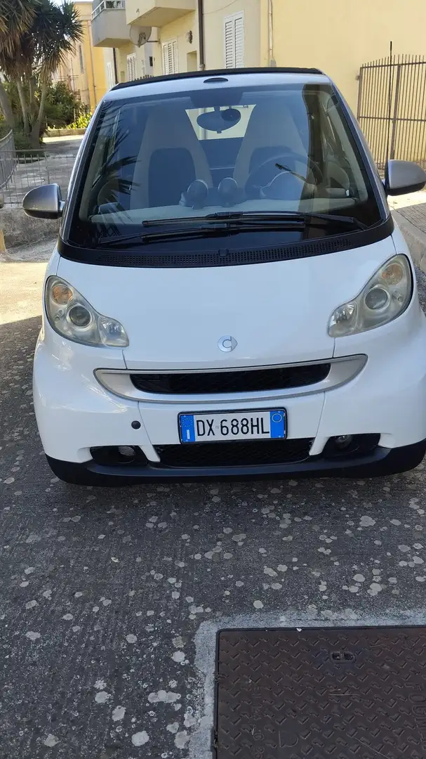 smart forTwo Fortwo II 2007 Cabrio Cabrio 1.0 mhd Pulse 71cv Bianco - 2