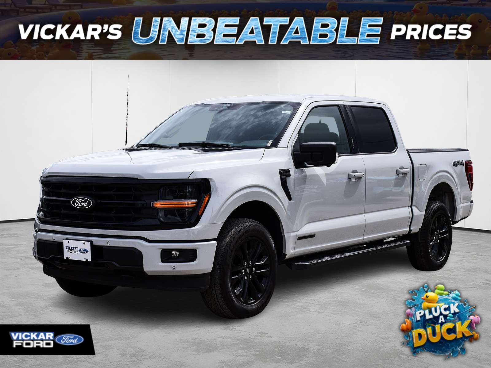 Gray 2024 Ford F-150 Pickup Truck Four-Wheel Drive Automatic