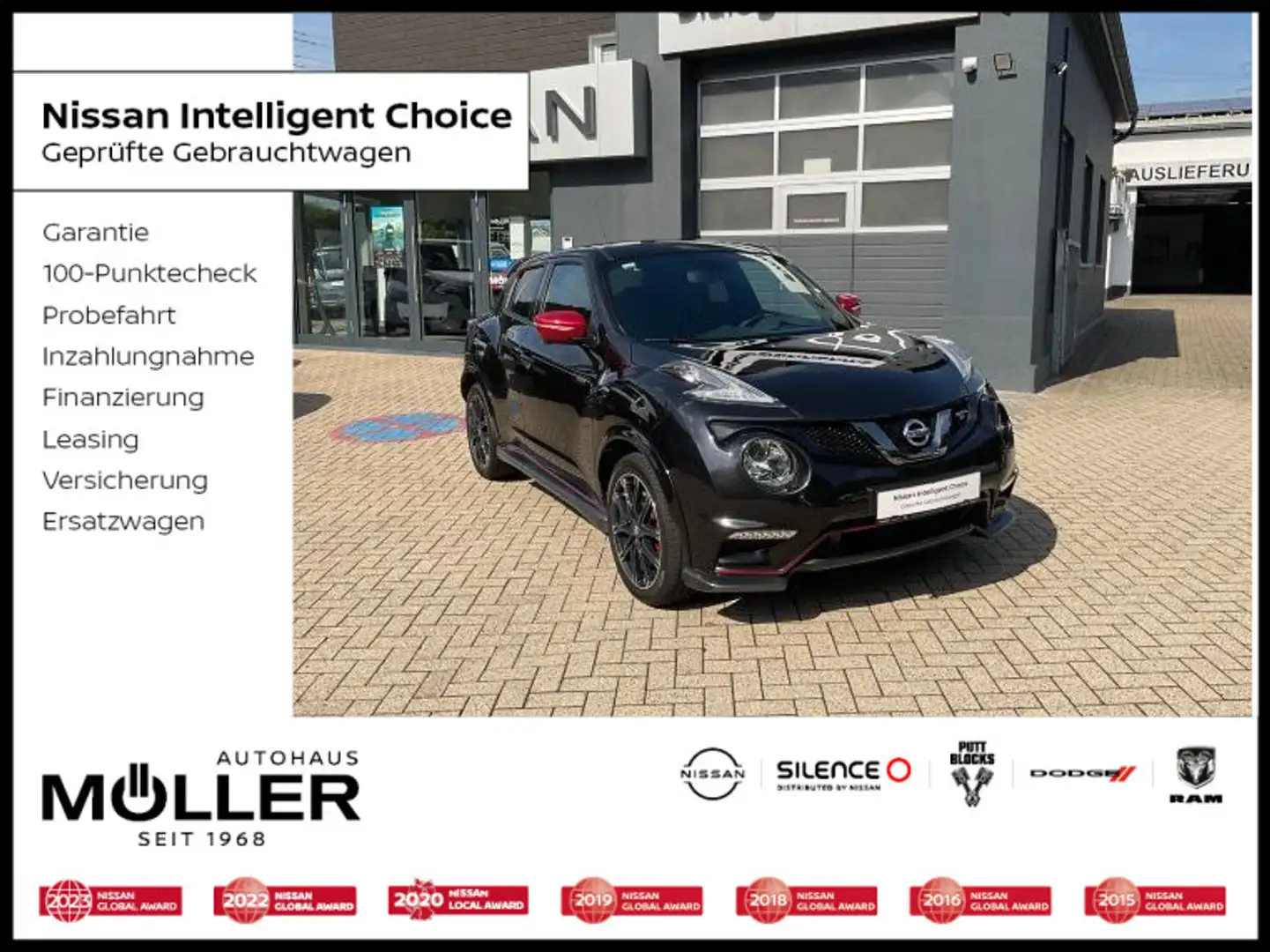 Nissan Juke 1.6 DIG-T Nismo RS 4x4 M-CVT Navi Xenon 360 Noir - 1