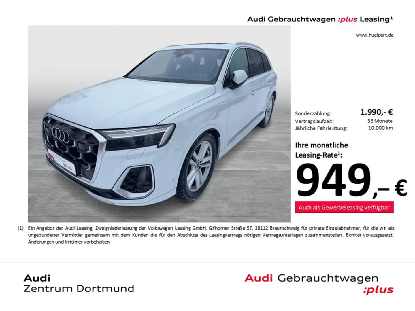 Audi SQ7 quattro PANO B&O AHK 360CAM HDMATRIX HEAD-UP Blanc - 1