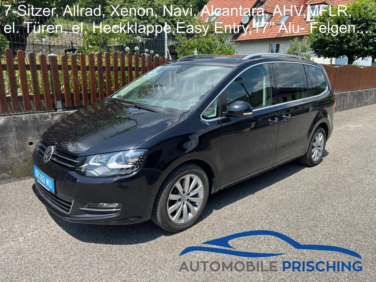 Volkswagen Sharan Highline 4Motion*Navi*ACC*7 Sitze*Leder/Alcantara Schwarz - 1