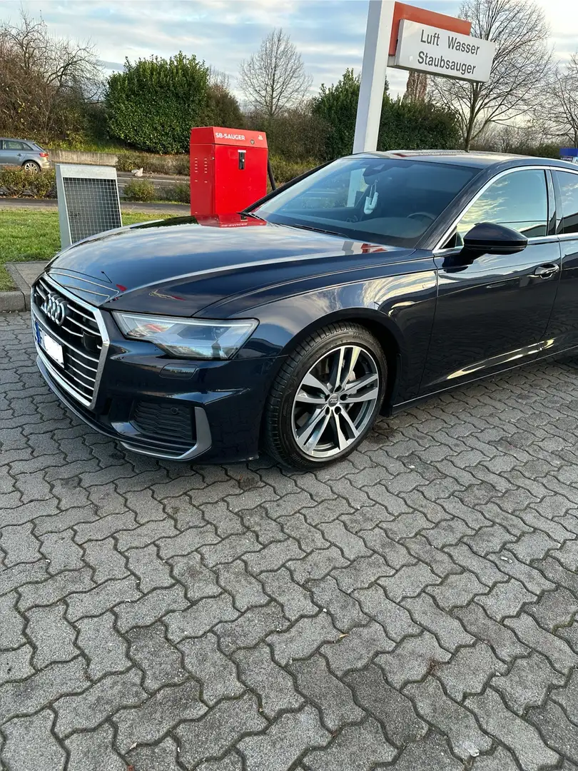 Audi A6 45 TDI quattro S-Sline Blau - 1