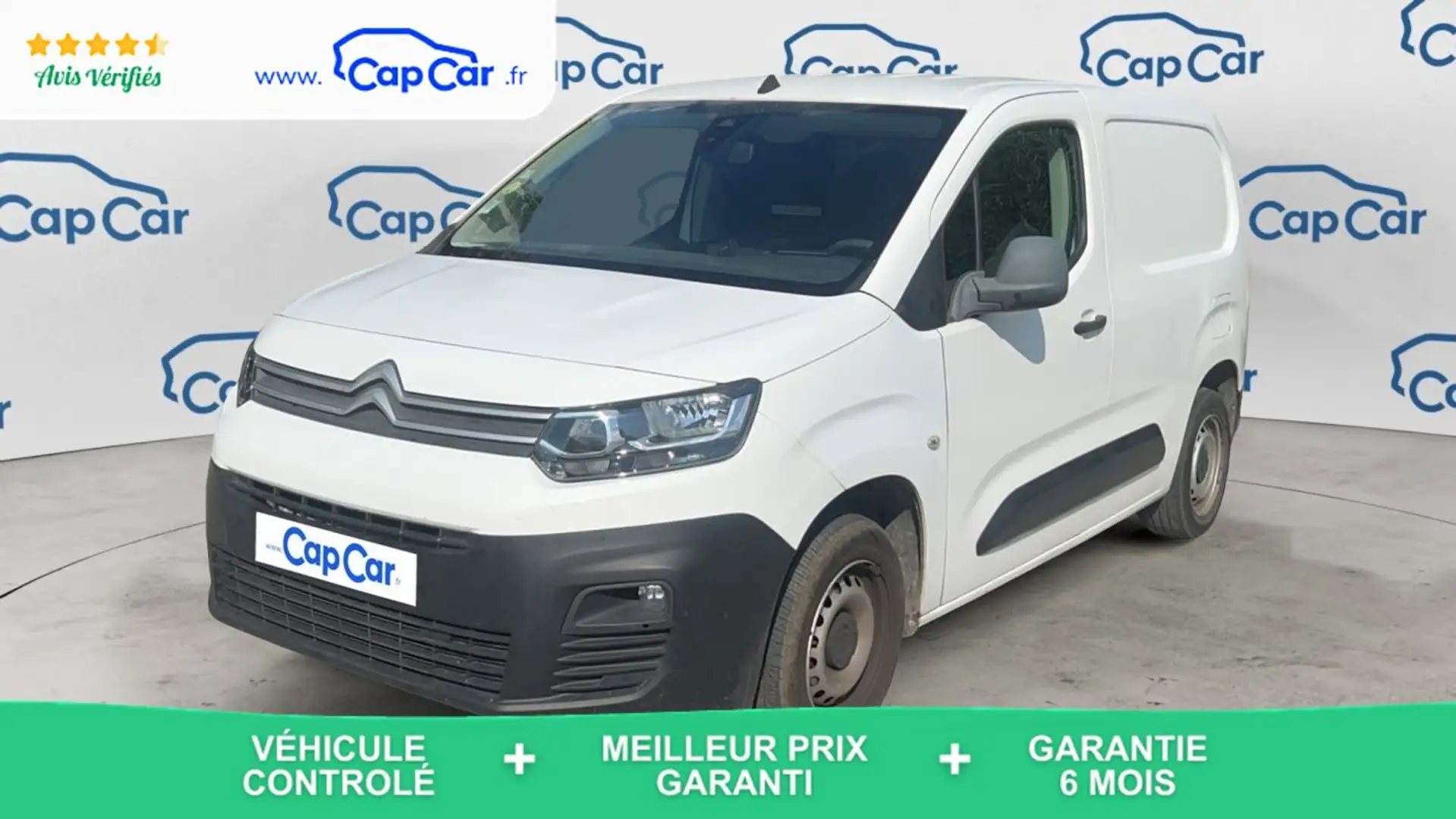 Citroen Berlingo 1.5 BlueHDi 75 Club Blanc - 1