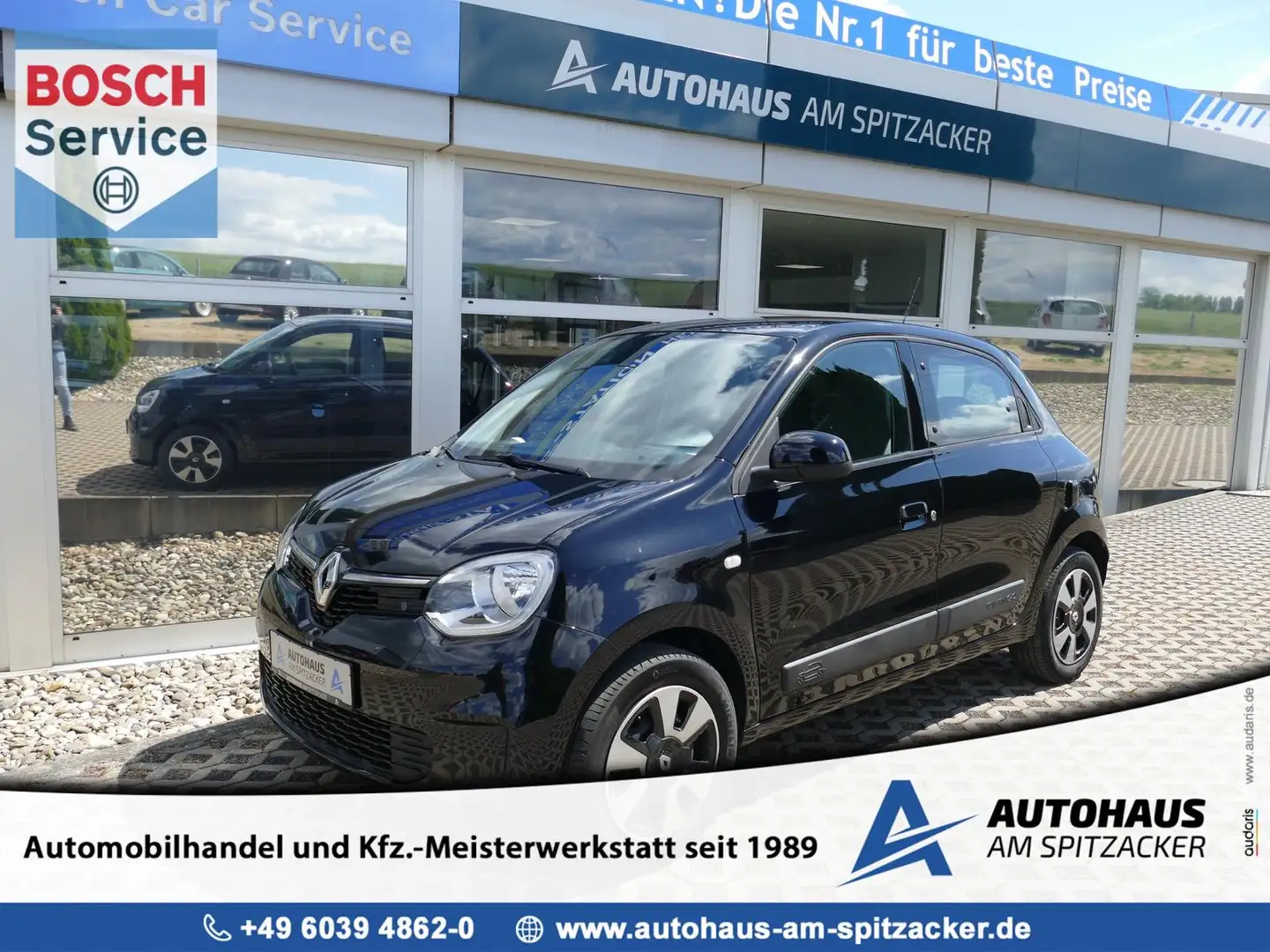 Renault Twingo 1.0 SCe Limited KLIMA SHZ 1.HAND Zwart - 1