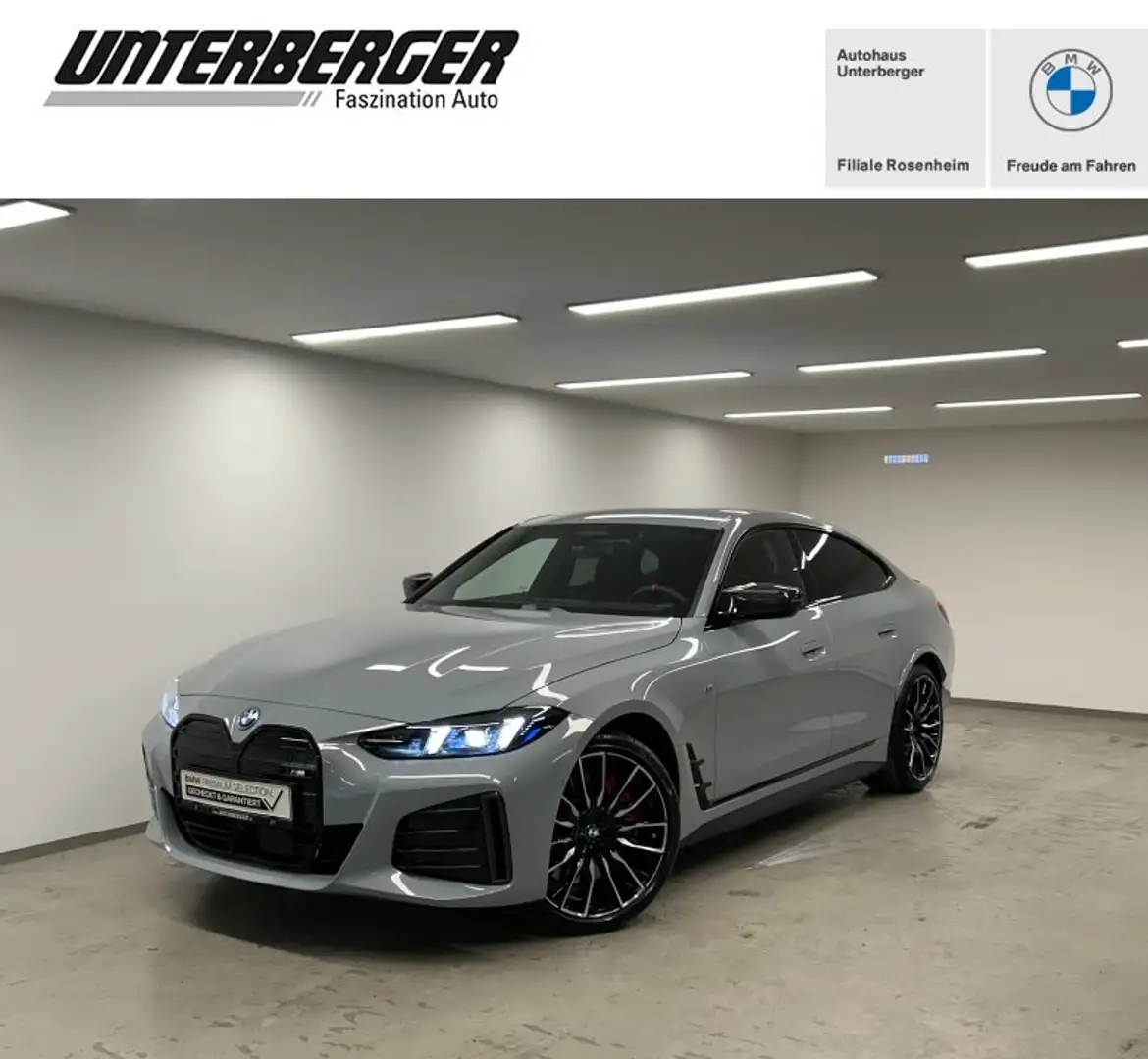 BMW i4 M50 xDrive Gran Coupé Sportpaket HK HiFi DAB Gris - 1