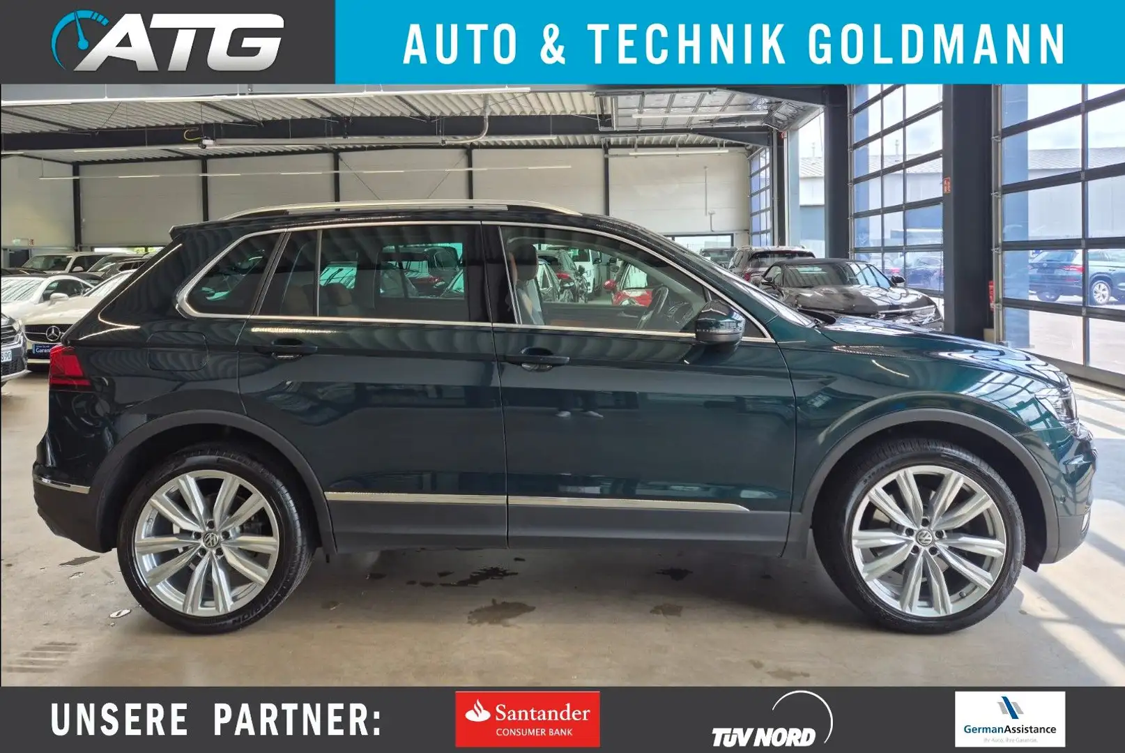 Volkswagen Tiguan TIGUAN 2.0 BiTDI 4M LEDER PANO AHK STDHZ HUD 1HD Verde - 1