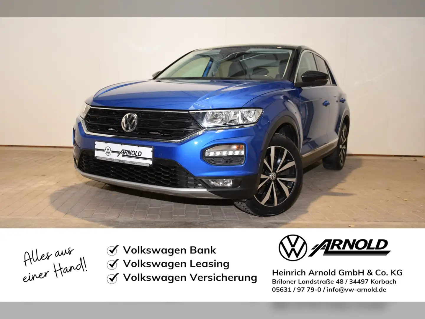 Volkswagen T-Roc TSI Style Bleu - 1