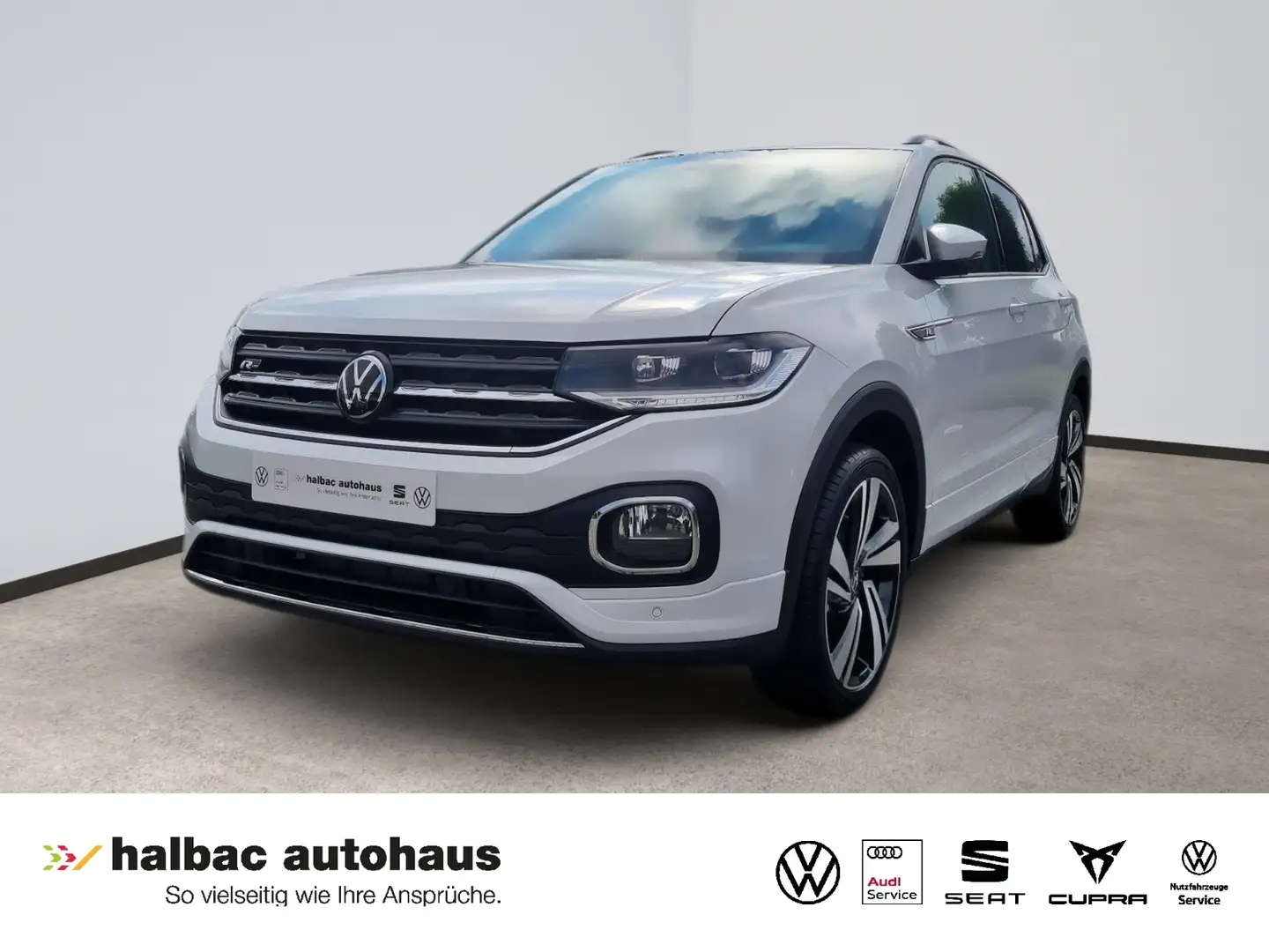 Volkswagen T-Cross R-Line 1.0 TSI DSG +NAVI+ACC+PDC+SHZ+CLIMATR Weiß - 1