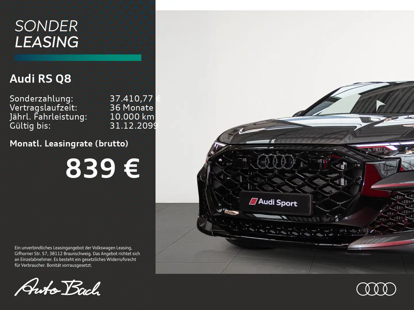 Audi RS Q8 441 kW RS-Dynamik Keramik Nachtsicht HuD Gri - 2