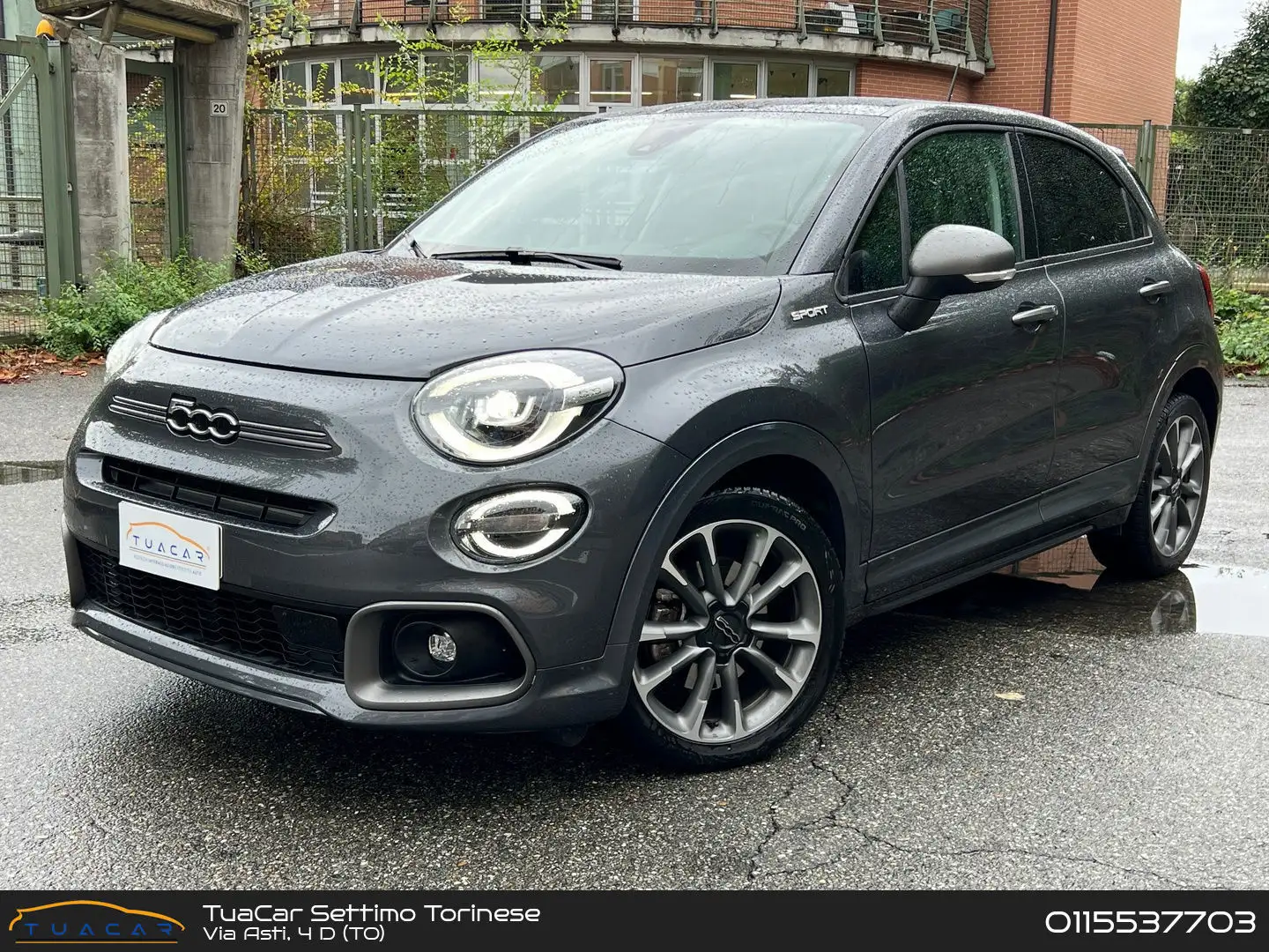 Fiat 500X Sport 1.5 T4 MHEV Gris - 1