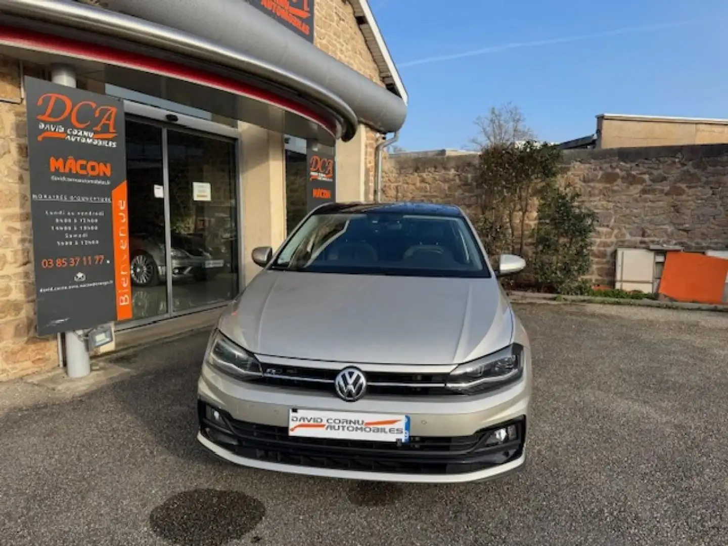 Volkswagen Polo 1.0 TSI - 115 - BV DSG 7 VI AW R-Line PHASE 1 Gris - 2