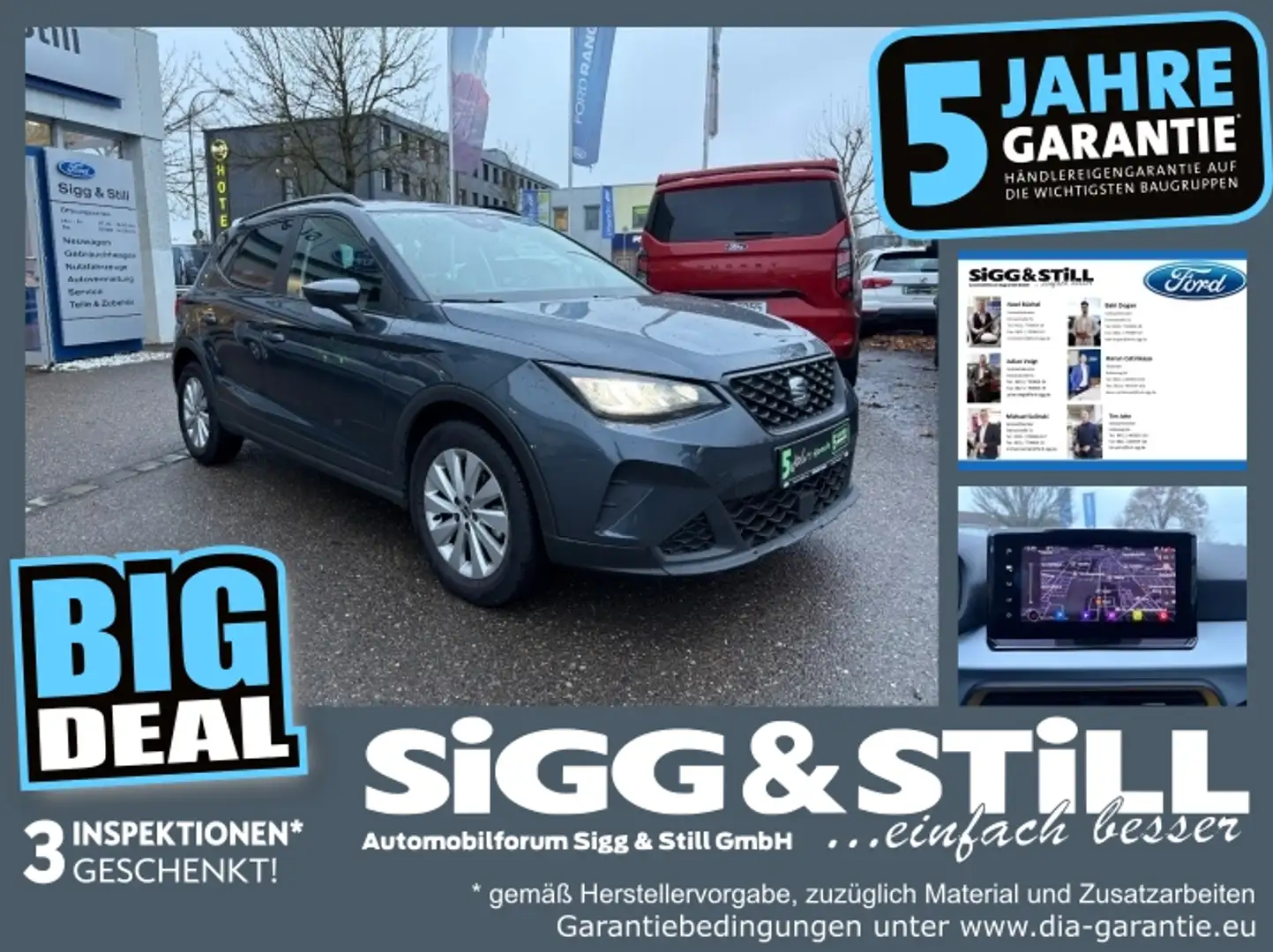 SEAT Arona 1.0 TSI Style LED*NAV*VIRTUAL*SHZ*PDC*SPUR-ASS Grau - 1