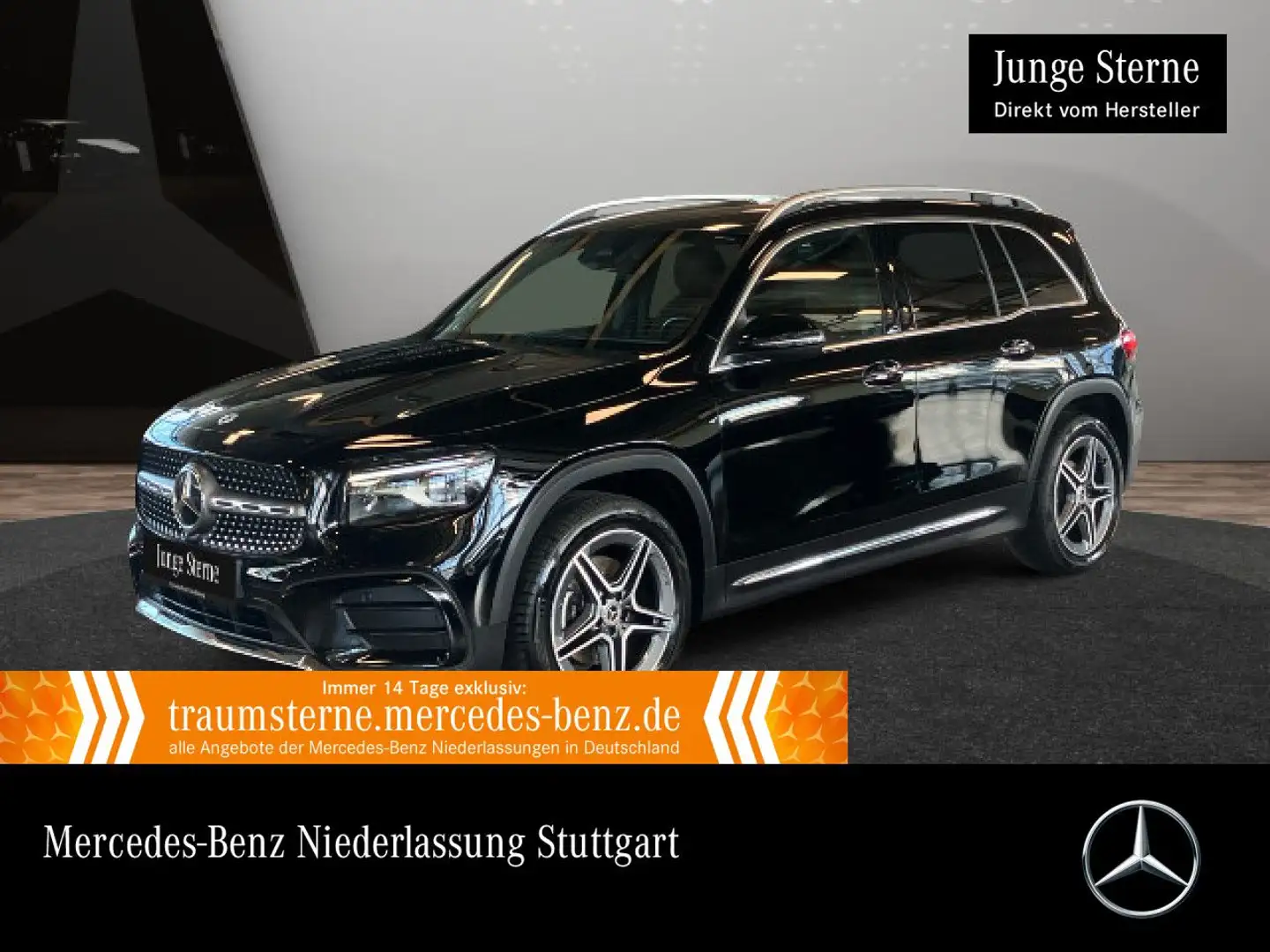 Mercedes-Benz GLB 200 AMG+AHK+MULTIBEAM+STHZG+BURMESTER+KAMERA Schwarz - 1