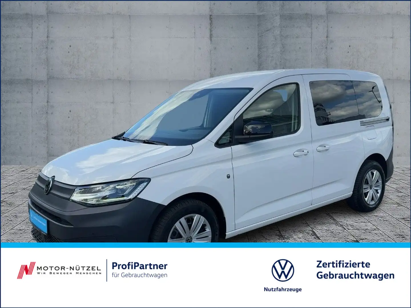 Volkswagen Caddy 2.0 TDI LED+2xPDC+GRA+SHZ+ZV+5-SITZER-DAB+ Wit - 1