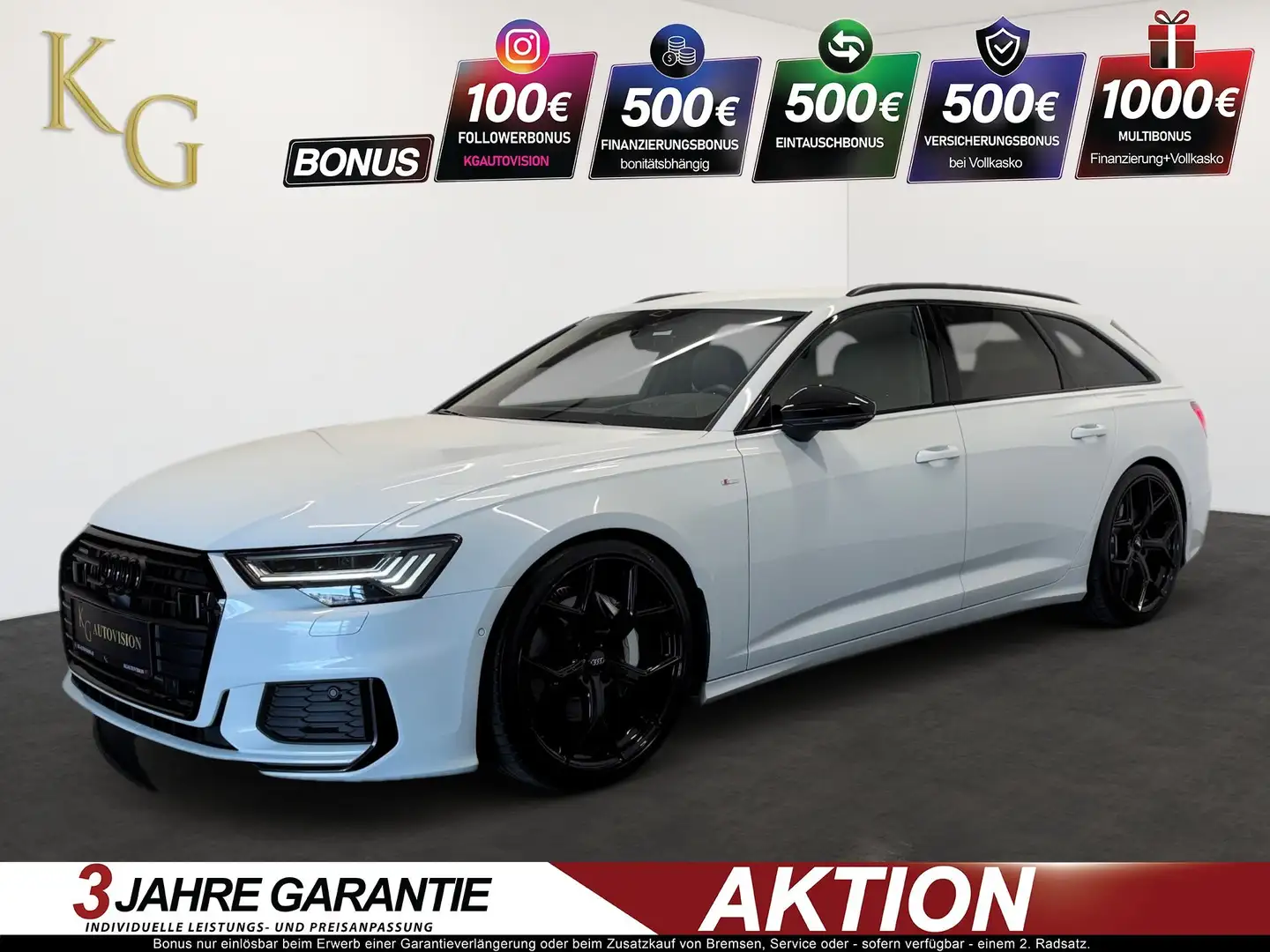 Audi A6 50 TDI 3x S-Line S6 Look quattro Nachtsichtkamera Weiß - 1