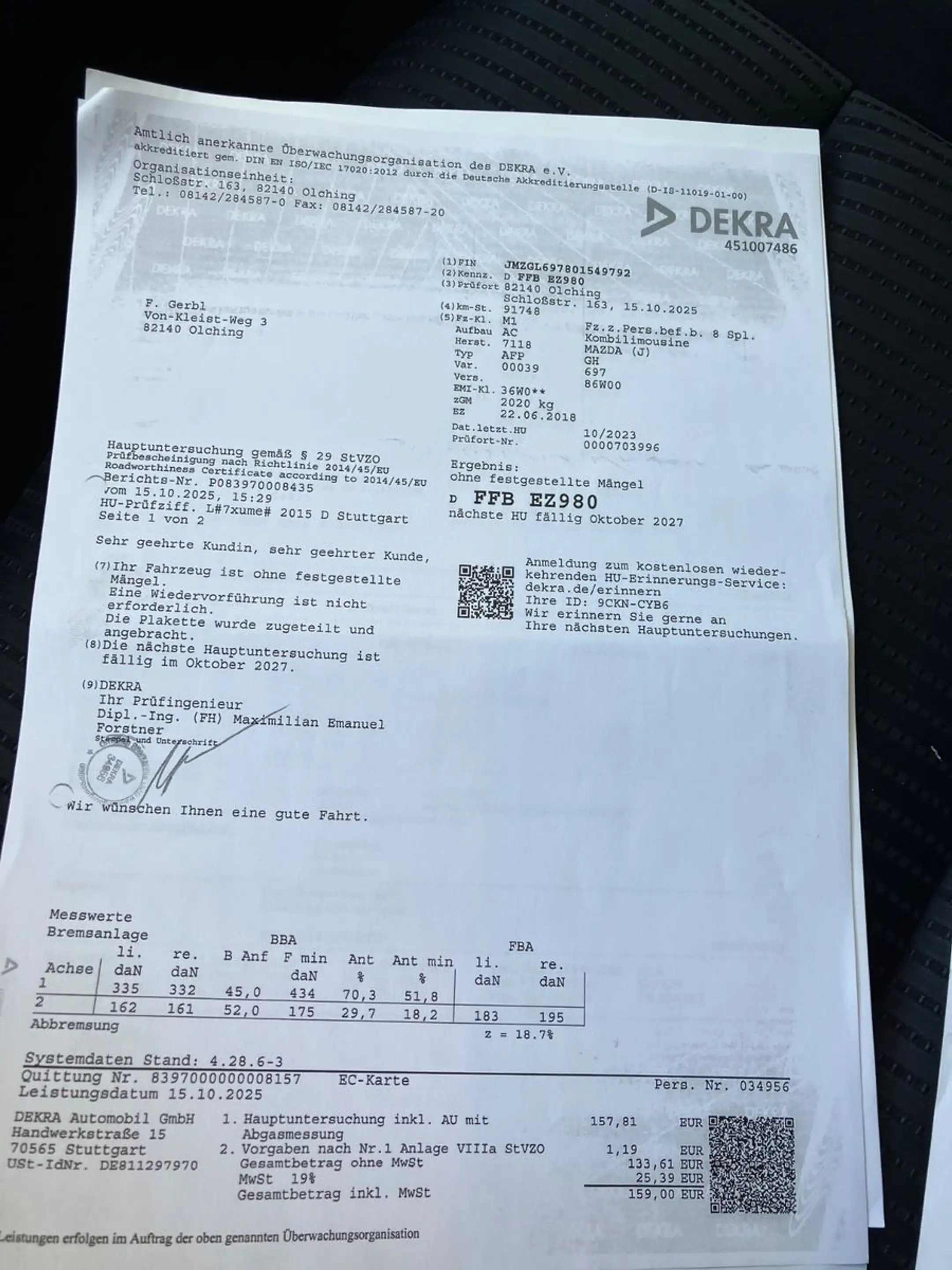 Mazda 6 2.0 SKYACTIV-G 165 Kizoku Auto Bose Kamera Nav — photo 26